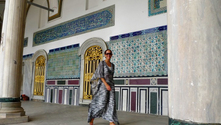 Daniela Federici at the Topkapi Haram